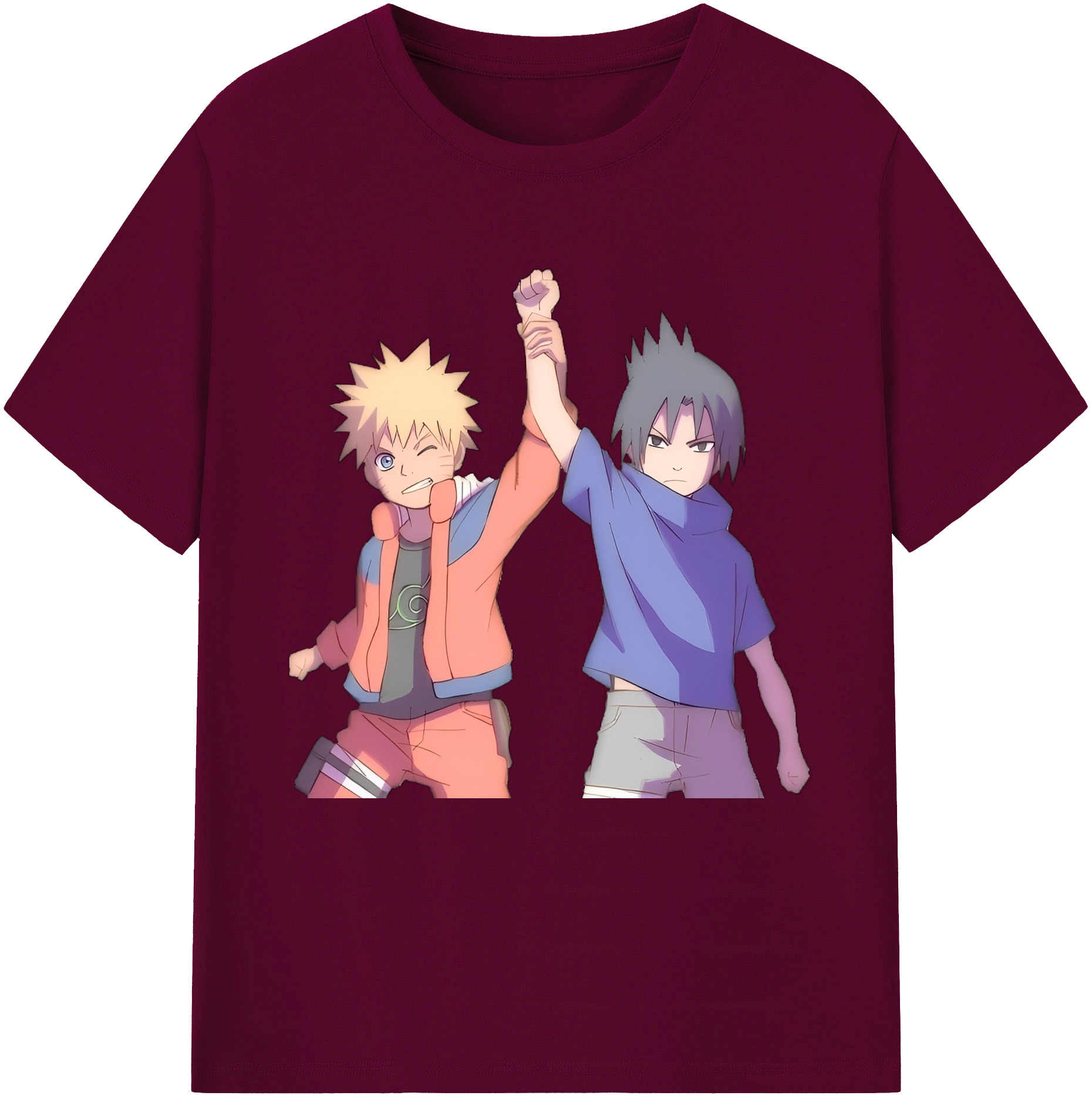 （画像用） NARUTO -ナルト- うちは サスケ Uchiha Sasuke レディースカジュアルプリントTシャツ（綿100％）